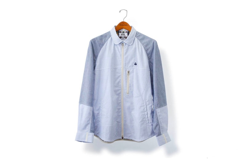 Brooks Brothers Junya Watanabe MAN Shirt Blazer comme des garcons sartorial bespoke jacket menswear sport streetwear eYe spring summer 2020 capsule collection cdg bespoke