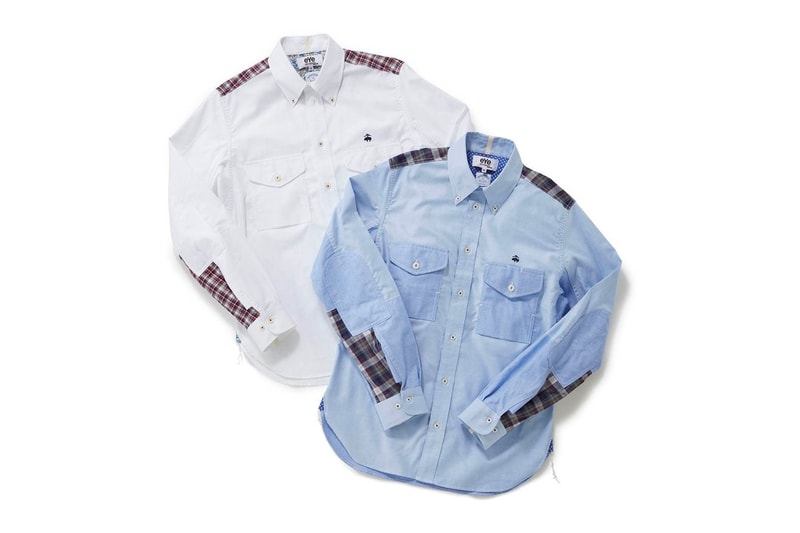 Brooks Brothers Junya Watanabe MAN Shirt Blazer comme des garcons sartorial bespoke jacket menswear sport streetwear eYe spring summer 2020 capsule collection cdg bespoke