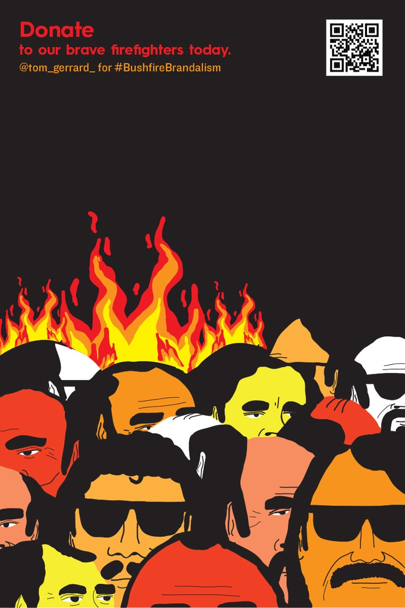 Bushfire Brandalism Advertising Art Campaign Australian Wildfires Posters Designs Bushfires Advertising Koalas 