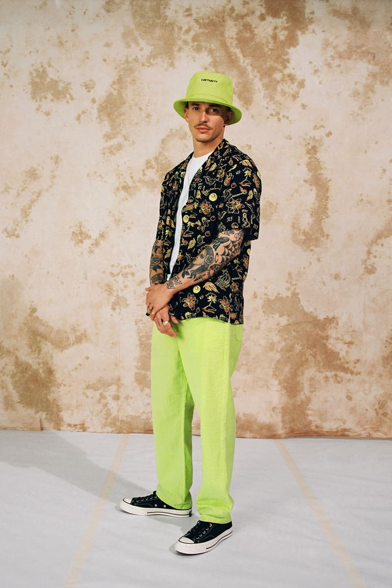 carhartt wip spring summer 2020 ss20 lookbook collection images photographer thibault grever danish dj courtesy curator tabitha thorlu bangura vic crezee musician oko jacket single knee pant detroit jacket