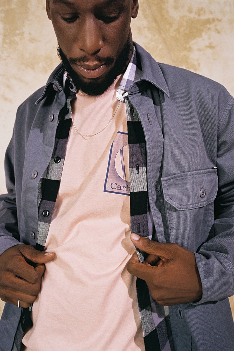 carhartt wip spring summer 2020 ss20 lookbook collection images photographer thibault grever danish dj courtesy curator tabitha thorlu bangura vic crezee musician oko jacket single knee pant detroit jacket