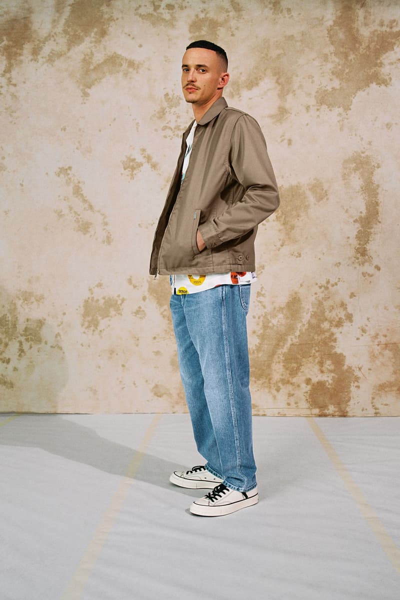 carhartt wip spring summer 2020 ss20 lookbook collection images photographer thibault grever danish dj courtesy curator tabitha thorlu bangura vic crezee musician oko jacket single knee pant detroit jacket