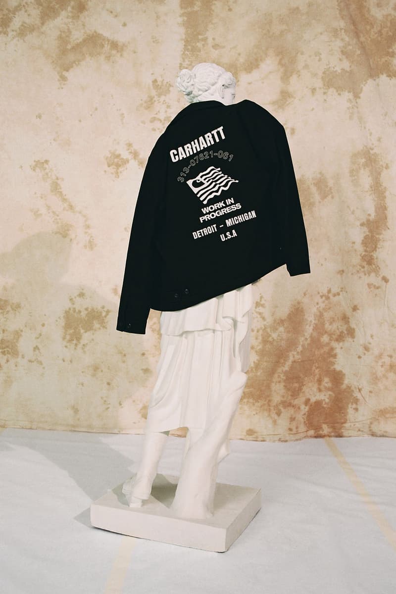 carhartt wip spring summer 2020 ss20 lookbook collection images photographer thibault grever danish dj courtesy curator tabitha thorlu bangura vic crezee musician oko jacket single knee pant detroit jacket