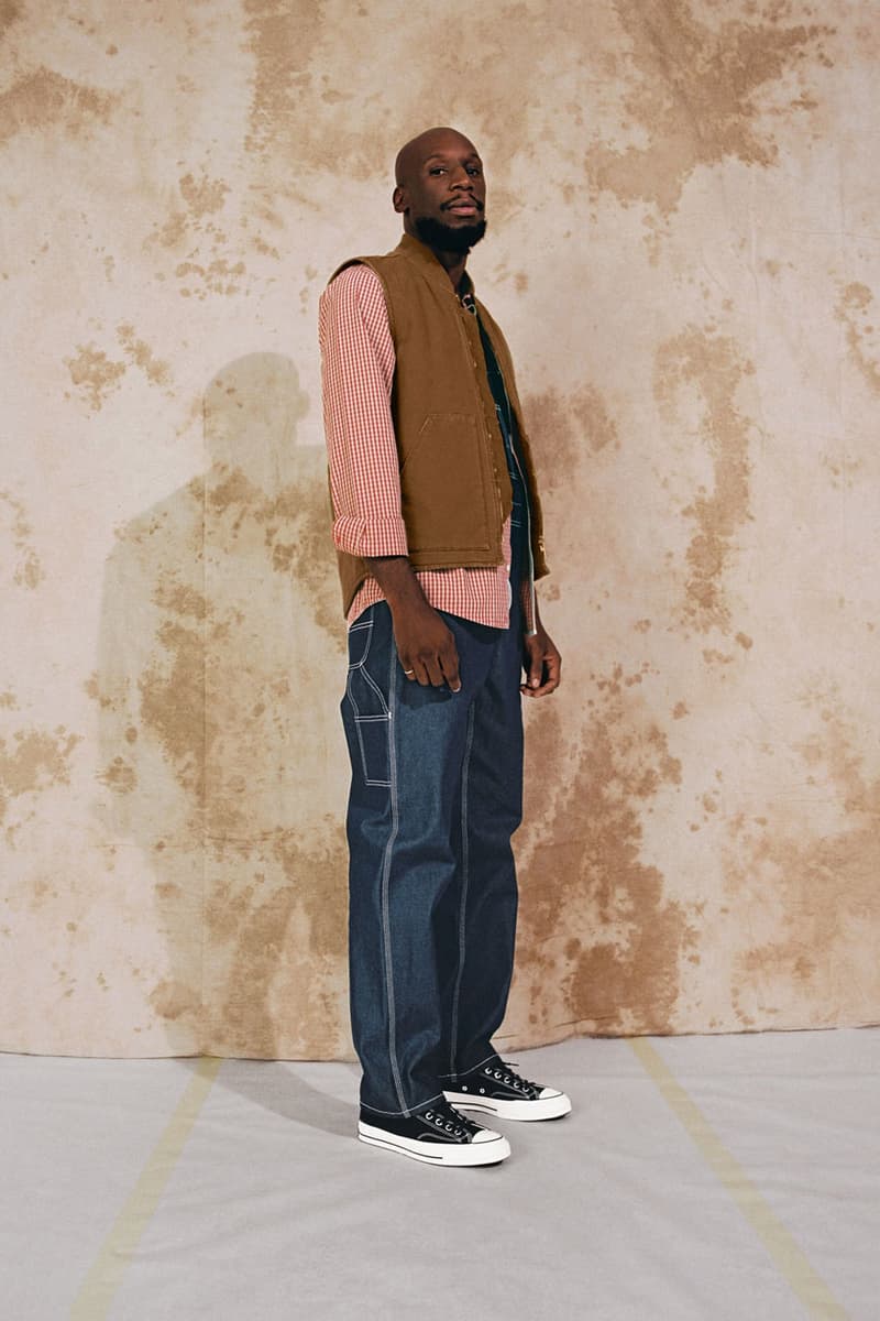 carhartt wip spring summer 2020 ss20 lookbook collection images photographer thibault grever danish dj courtesy curator tabitha thorlu bangura vic crezee musician oko jacket single knee pant detroit jacket