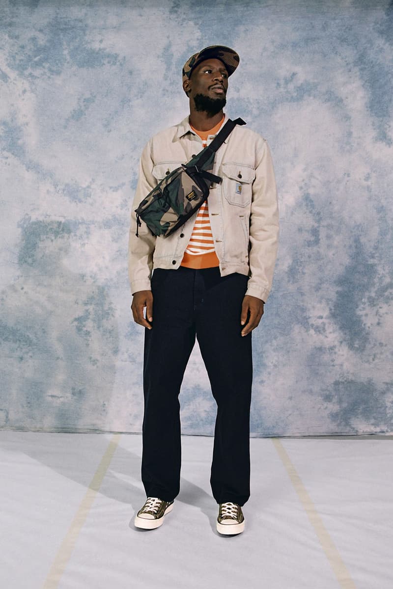 carhartt wip spring summer 2020 ss20 lookbook collection images photographer thibault grever danish dj courtesy curator tabitha thorlu bangura vic crezee musician oko jacket single knee pant detroit jacket