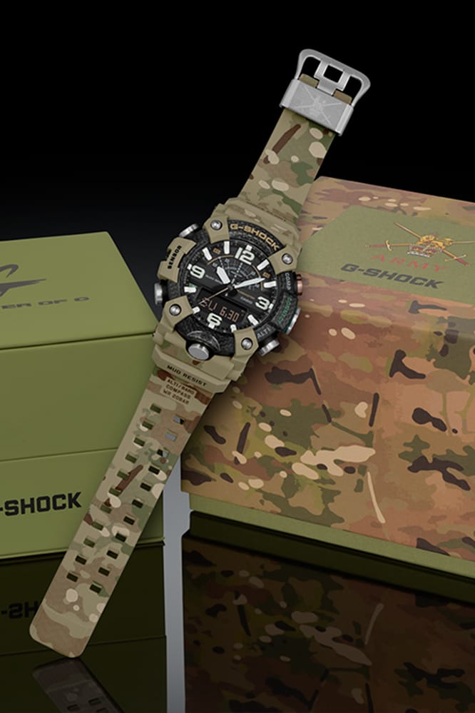 g shock watch army colour