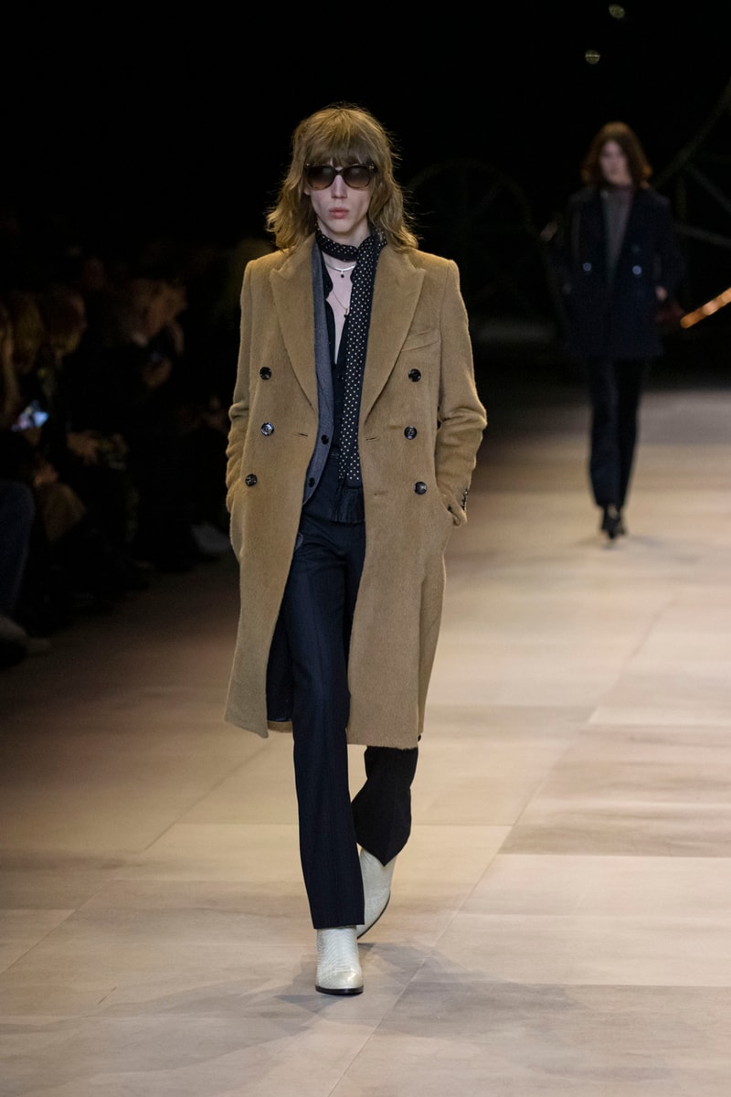 CELINE Fall/Winter 2020 Runway Collection Cesar Compression Project Crystals Jewelry Necklaces Pins Cuffs Vests Shirts Capes Hats Pants Ruffles Gingham Fur 