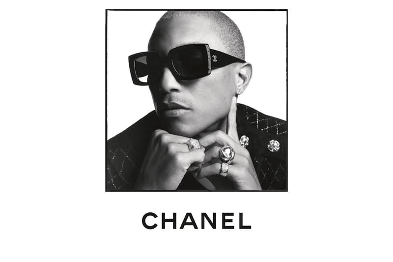 chanel spring summer 2020 eyewear campaign pharrell williams isabelle adjani margaret qualley sebastien tellier angele