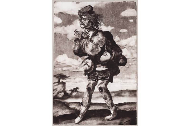 Christian Rex van Minnen "West Cliff" Exhibition Ross+Kramer Gallery Monotype Etching
