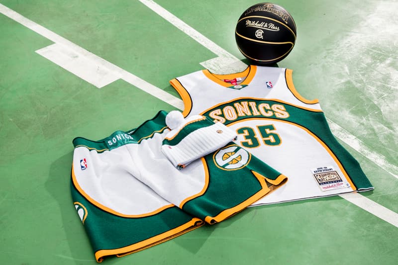 CLOT x Mitchell & Ness Allen Iverson 76ers Kevin Durant Sonics Capsule Collection Collaboration Release Information Drop All-Star Weekend in Chicago Edison Chen Lookbooks