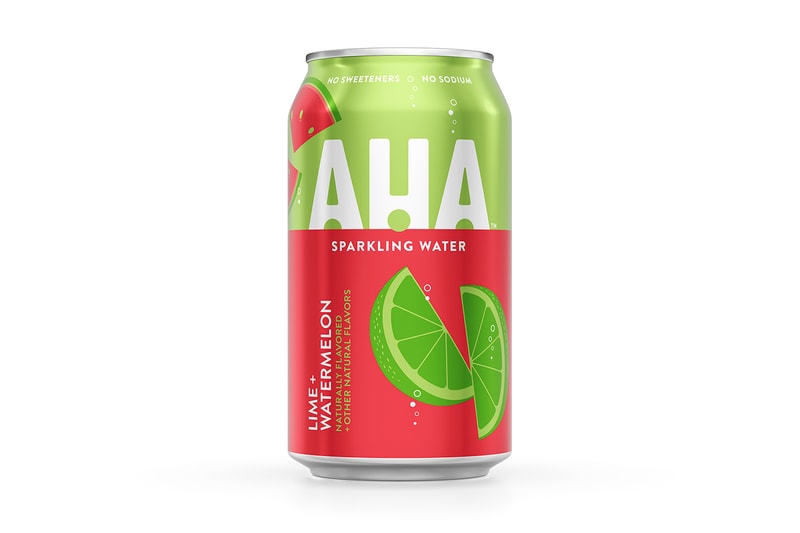 Coca-Cola AHA Flavored Seltzer Line Release Info Buy Price Where Apple Blueberry Cherry Orange Lime Lemon Peach Strawberry Ginger Pomegranate grapefruit cucumber honey watermelon citrus green tea black coffee