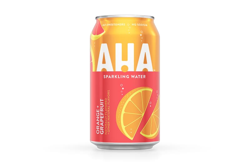 Coca-Cola AHA Flavored Seltzer Line Release Info Buy Price Where Apple Blueberry Cherry Orange Lime Lemon Peach Strawberry Ginger Pomegranate grapefruit cucumber honey watermelon citrus green tea black coffee