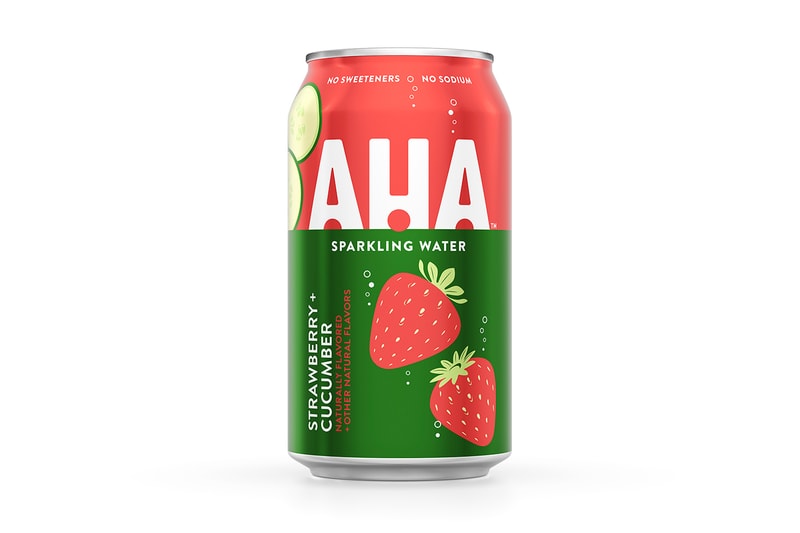 Coca-Cola AHA Flavored Seltzer Line Release Info Buy Price Where Apple Blueberry Cherry Orange Lime Lemon Peach Strawberry Ginger Pomegranate grapefruit cucumber honey watermelon citrus green tea black coffee