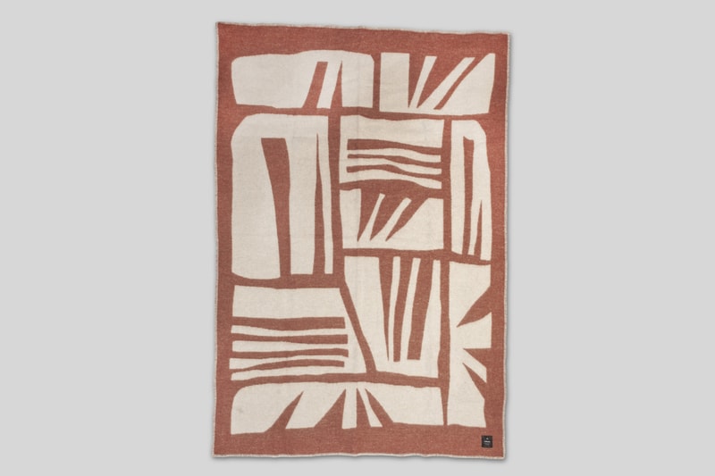 Norden x Cody Hudson 'Enlightenment' Blanket Custom Jacquard Cotton Wool Terracotta Black SWISH Projects