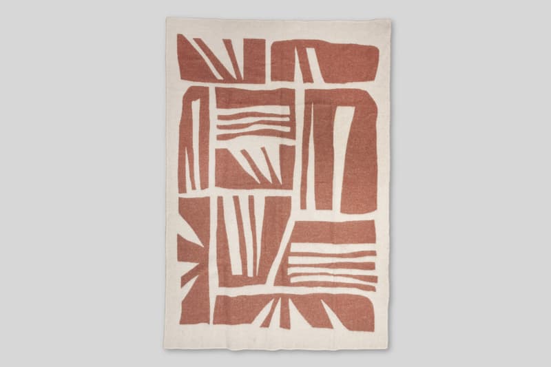 Norden x Cody Hudson 'Enlightenment' Blanket Custom Jacquard Cotton Wool Terracotta Black SWISH Projects