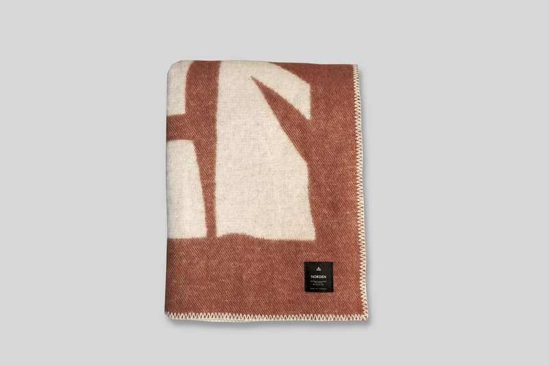 Norden x Cody Hudson 'Enlightenment' Blanket Custom Jacquard Cotton Wool Terracotta Black SWISH Projects