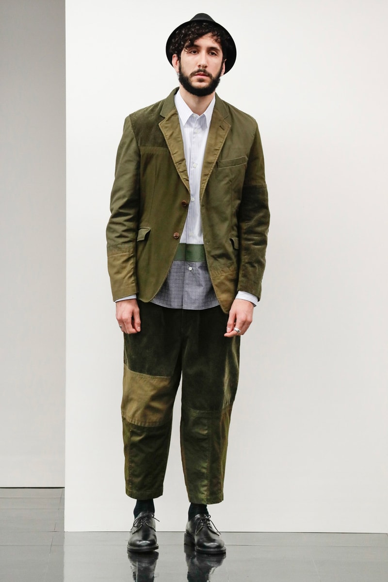 COMME des GARcONS HOMME Fall Winter 2020 lookbook collection multi panel deoncstruction british sartorial style menswear streetwear rei kawakubo japanese japan designers