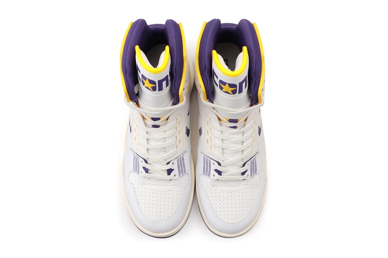 converse erx 400 ew hi white yellow gold purple lakers release date info photos price