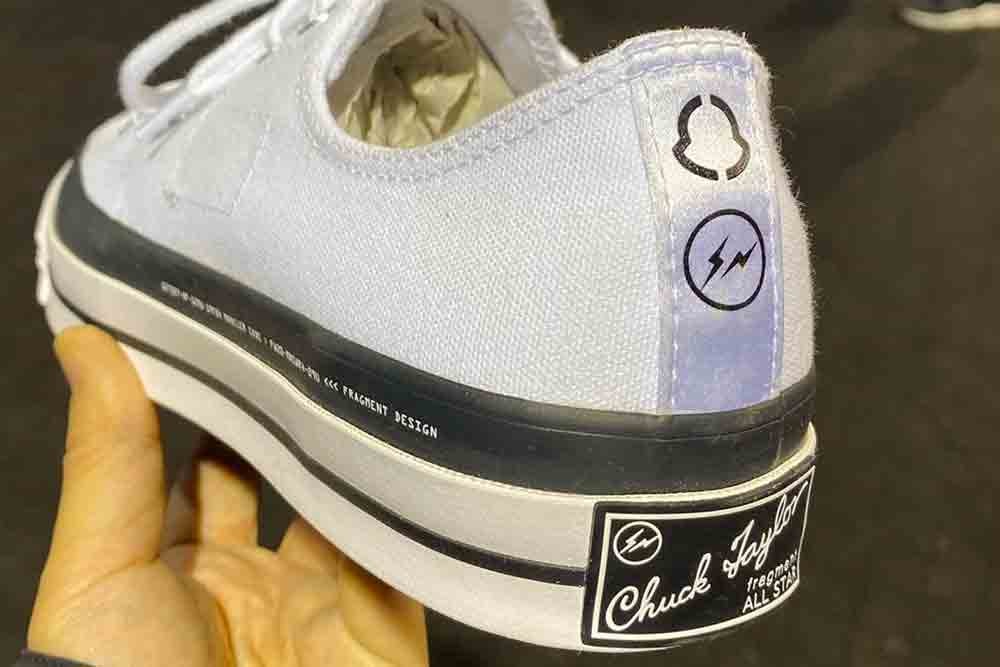 7 MONCLER FRAGMENT HIROSHI FUJIWARA Converse Collab another look tonal white sneaker