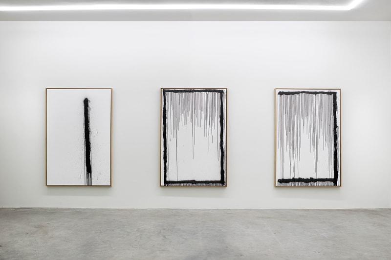 Craig Costello "New Work" Solo Exhibition Eighteen Gallery Paintings Black White Graffiti 
