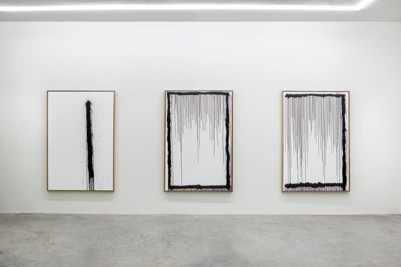 Craig Costello "New Work" Solo Exhibition Eighteen Gallery Paintings Black White Graffiti