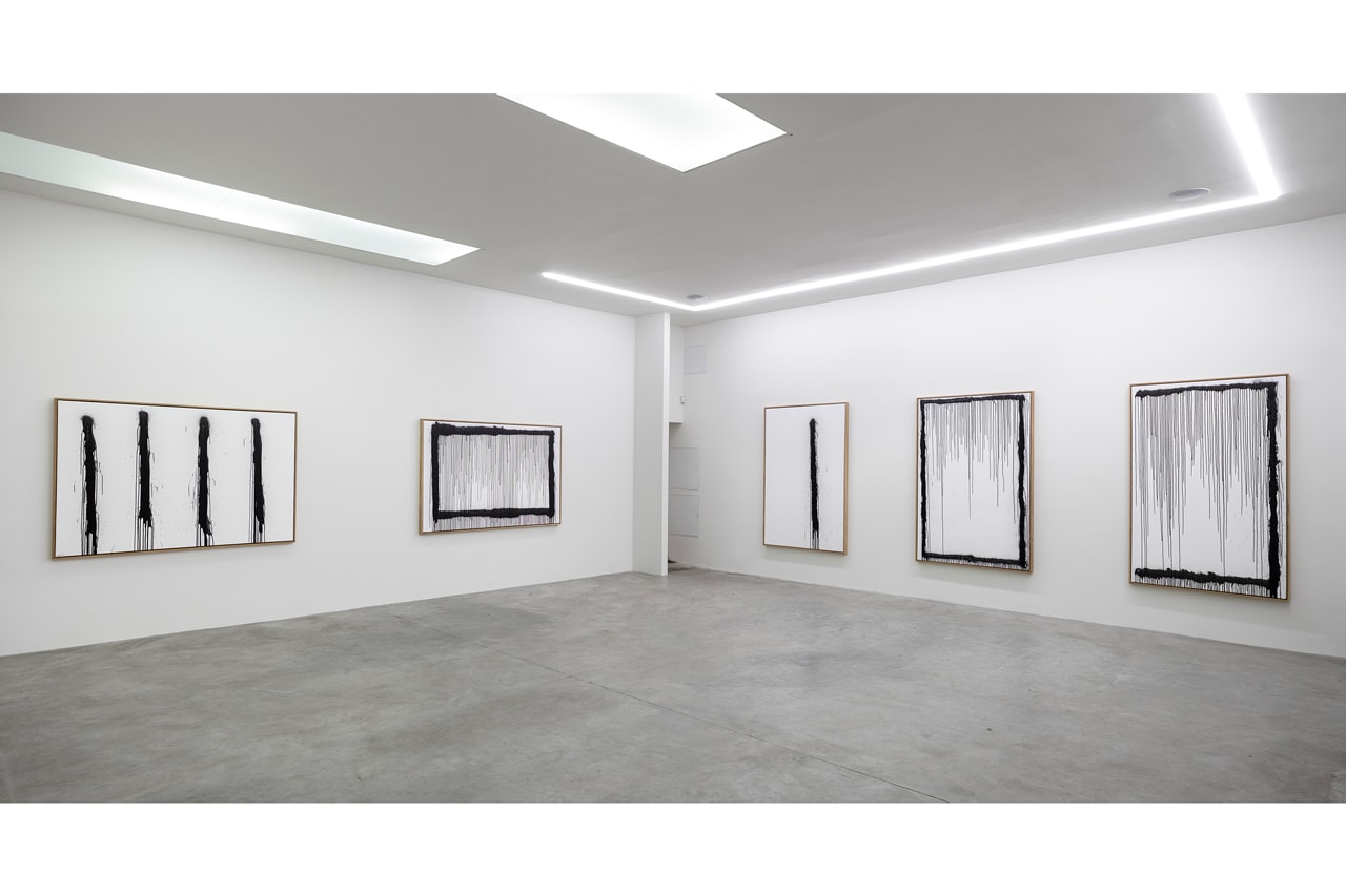 Craig Costello "New Work" Solo Exhibition Eighteen Gallery Paintings Black White Graffiti 