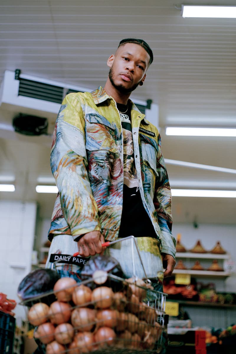 van gogh museum daily paper collection collaboration spring summer 20 ss20 release jackets trousers tshirts t shirts art work paintings irises self portrait as a painter