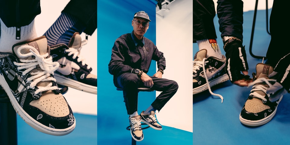 Nike sb travis scott on feet Clearance