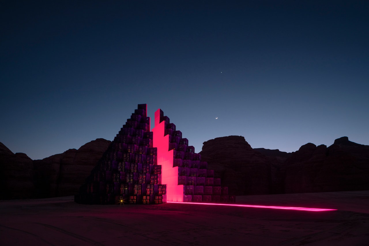 Desert X AlUla Site-Specific Installations Sculptures Trampolines Rocks Pyramids Structures Canyons Wood Glass Plastic Pallets