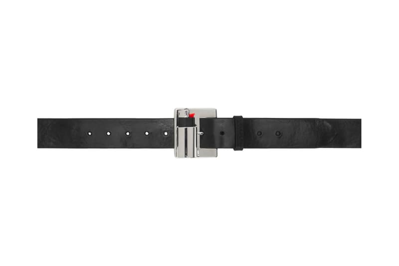 D'heygere Lighter Belt Release Info Black Silver SSENSE