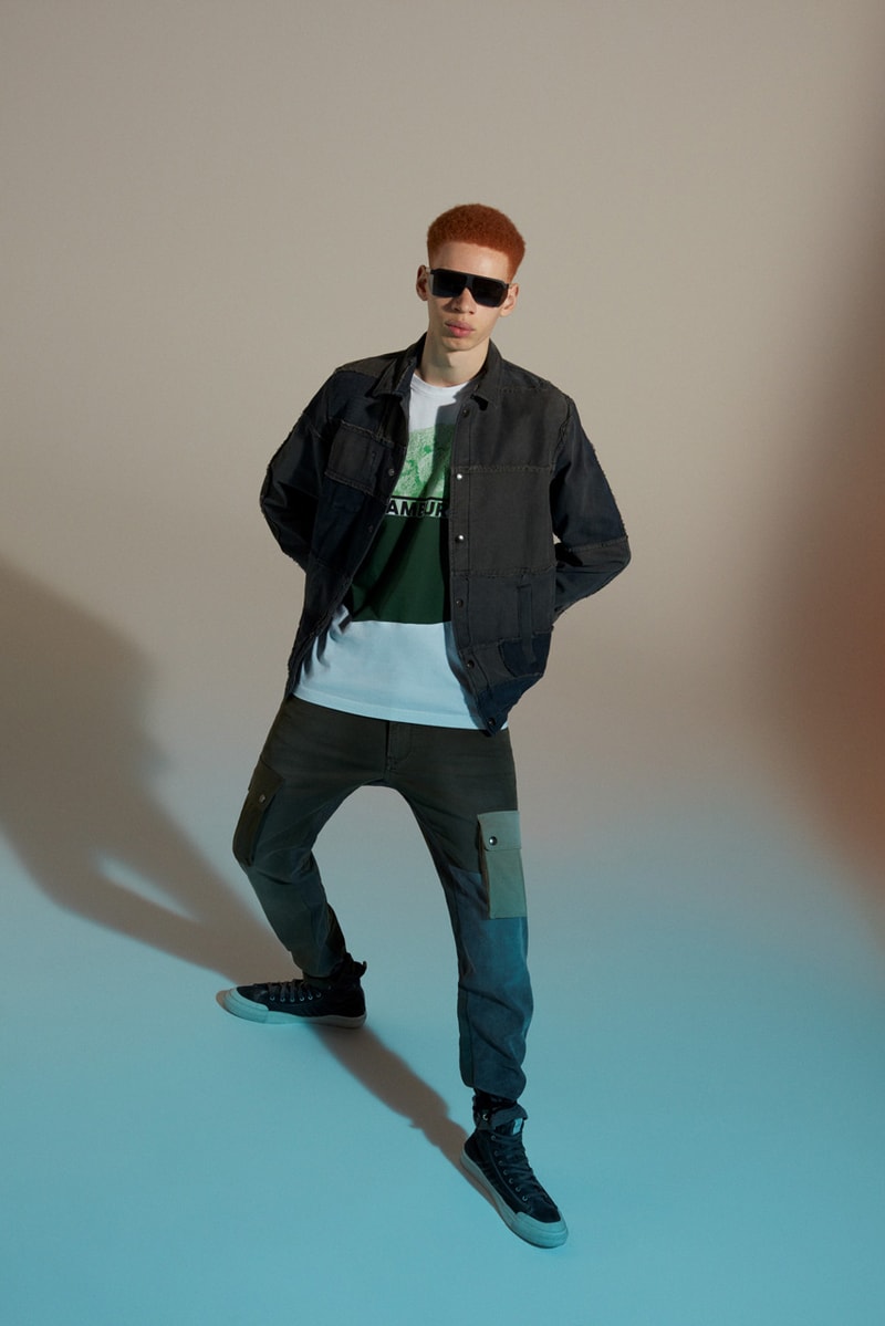 Diesel Upcycling for 55DSL Capsule Collection Milan Fashion Week Shirts Jackets Pants Shorts T-shirts Sweatshirts Denim 