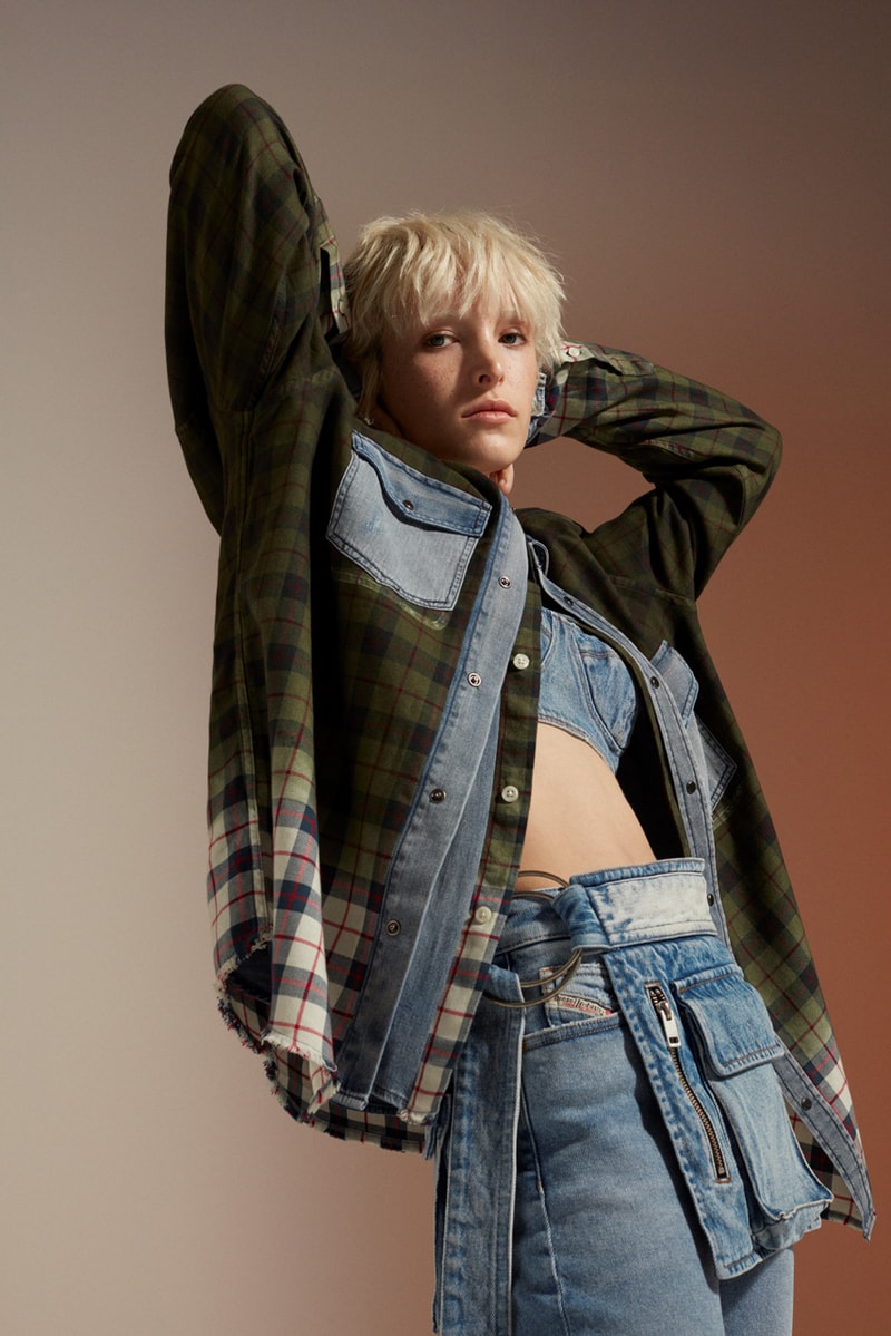 Diesel Upcycling for 55DSL Capsule Collection Milan Fashion Week Shirts Jackets Pants Shorts T-shirts Sweatshirts Denim 
