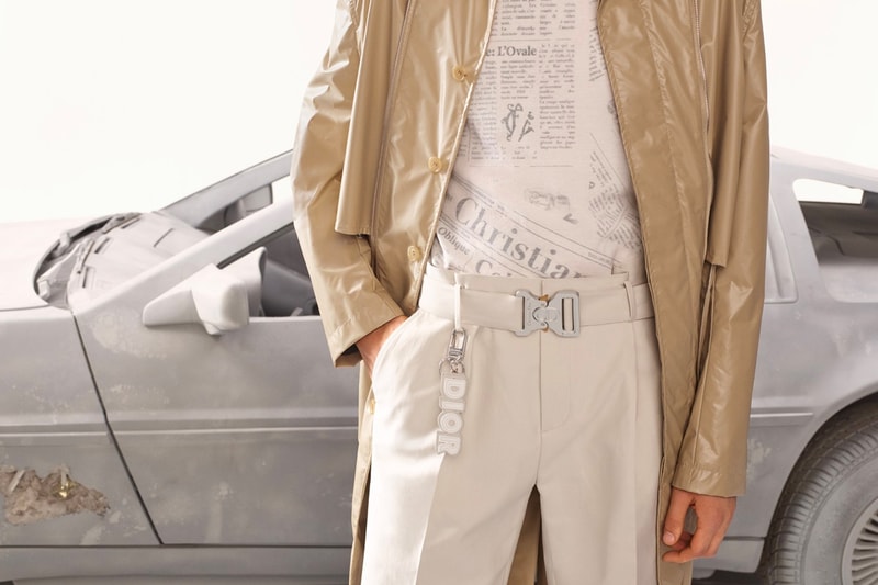 Dior Men rework reissue iconic newspaper print Spring Summer 2020 Kim Jones Daniel Arsham millennium haute couture y2k 2000 temporal project future 3020 newspaper