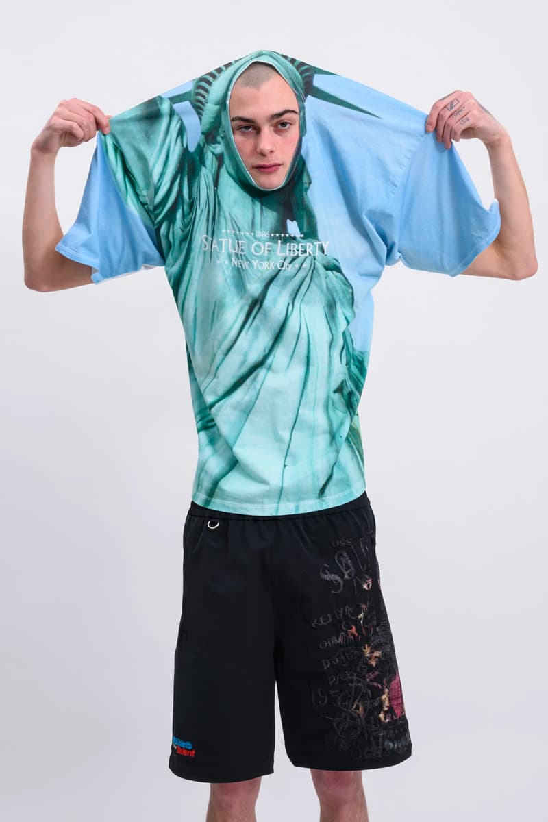DOUBLET Spring Summer 2020 Faceout Clutch T-shirts Release Magazine Sphinx of Giza Statue of Liberty Info Buy Price
