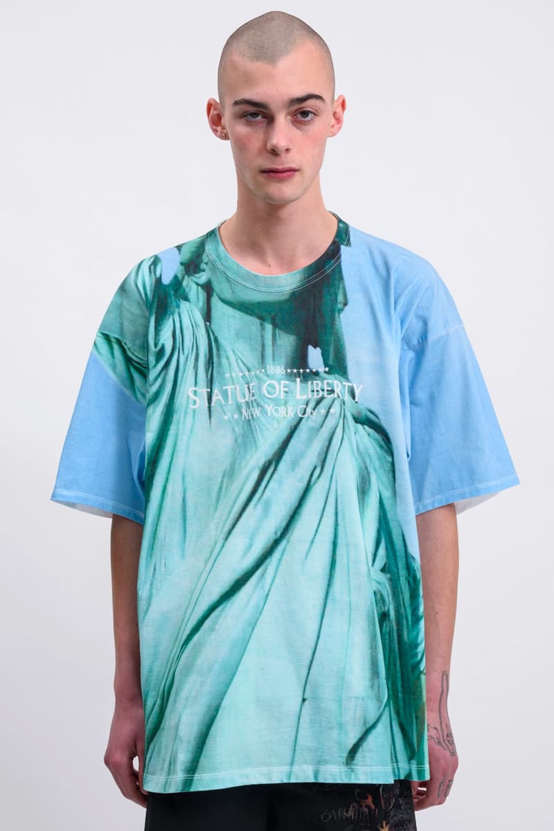 DOUBLET Spring Summer 2020 Faceout Clutch T-shirts Release Magazine Sphinx of Giza Statue of Liberty Info Buy Price