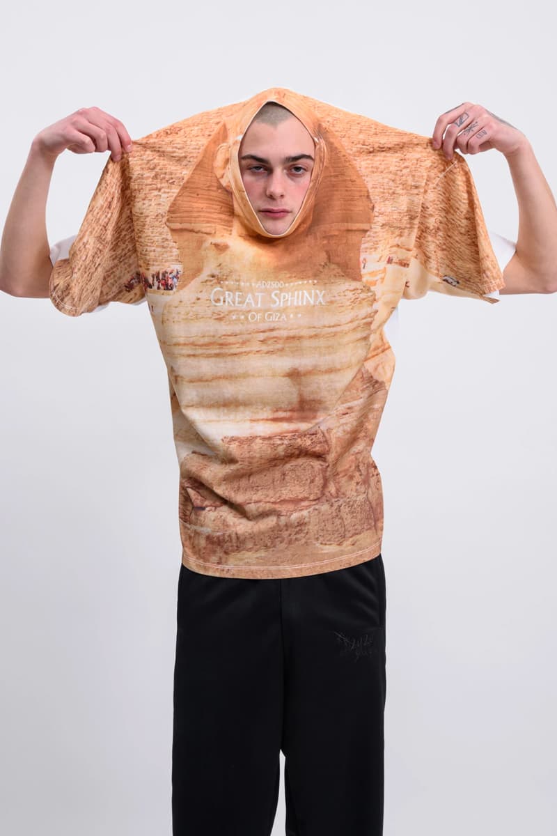 DOUBLET Spring Summer 2020 Faceout Clutch T-shirts Release Magazine Sphinx of Giza Statue of Liberty Info Buy Price