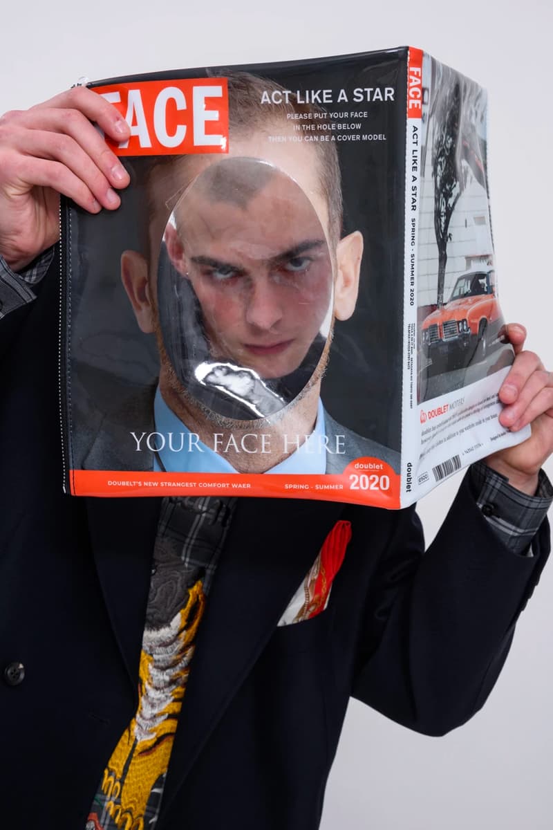 DOUBLET Spring Summer 2020 Faceout Clutch T-shirts Release Magazine Sphinx of Giza Statue of Liberty Info Buy Price