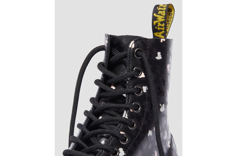 Dr. Martens Valentine's Day Collection 1460 1461 boots hearts release information wild hearts black and white print hearts