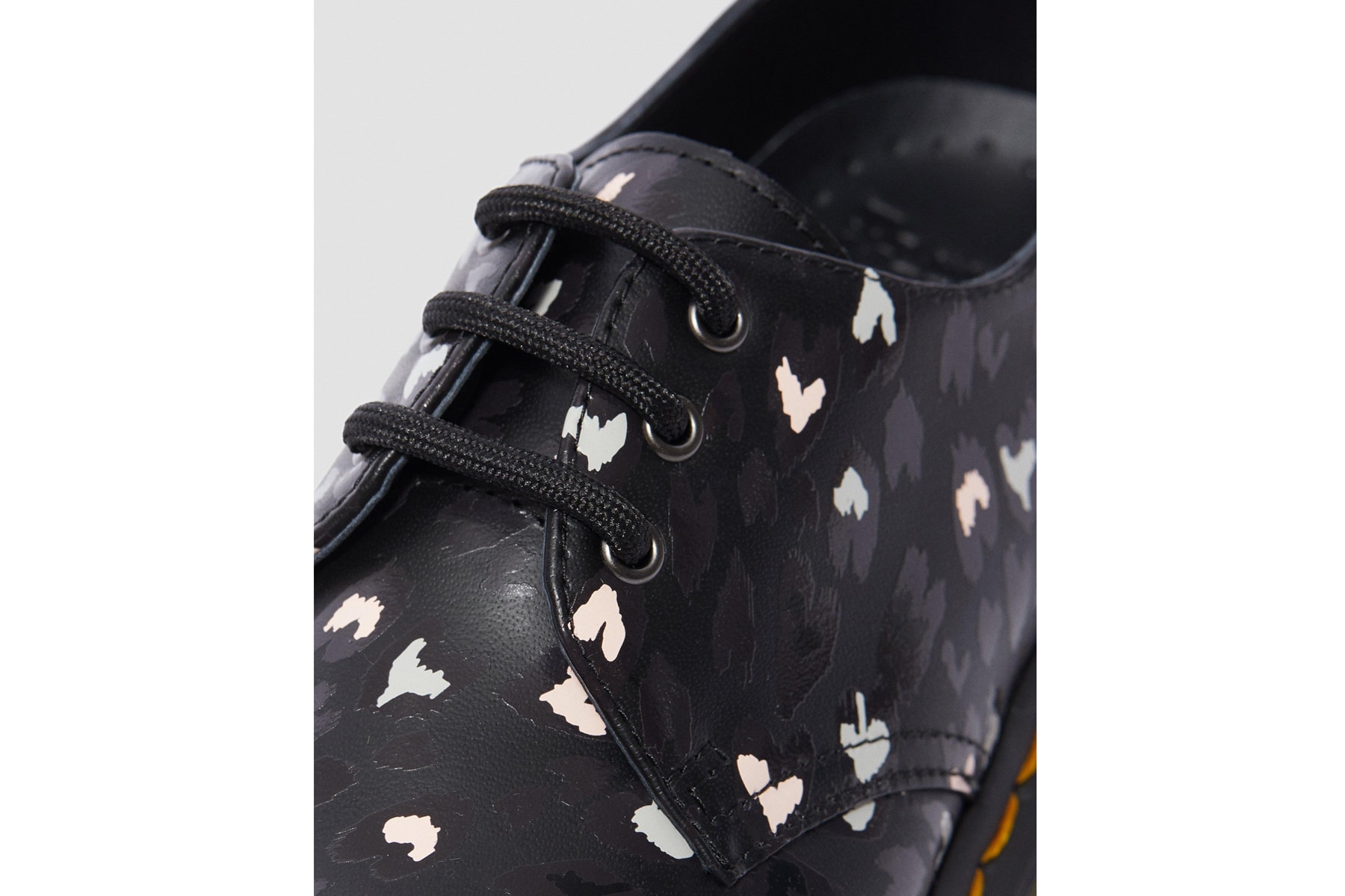Dr. Martens Valentine's Day Collection 1460 1461 boots hearts release information wild hearts black and white print hearts