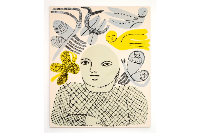 Emma Kohlmann "I Have Considered the Lilies" Exhibition Chandran Gallery Flowers Plants Nude Figures Butterflies Faces Watercolors