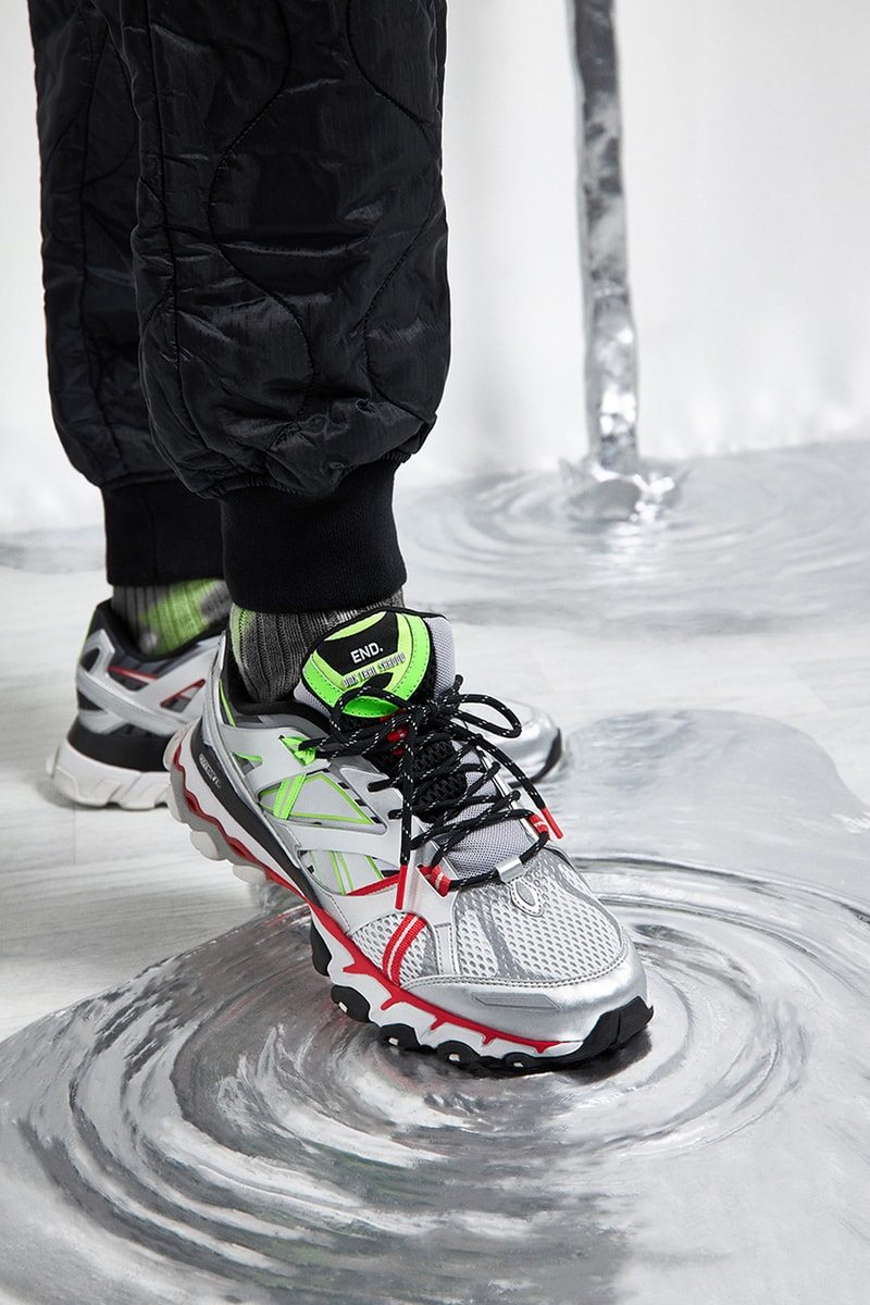 END Clothing Reebok DMX Trail Shadow Mercury Cold Pure Grey Red release information buy cop purchase order