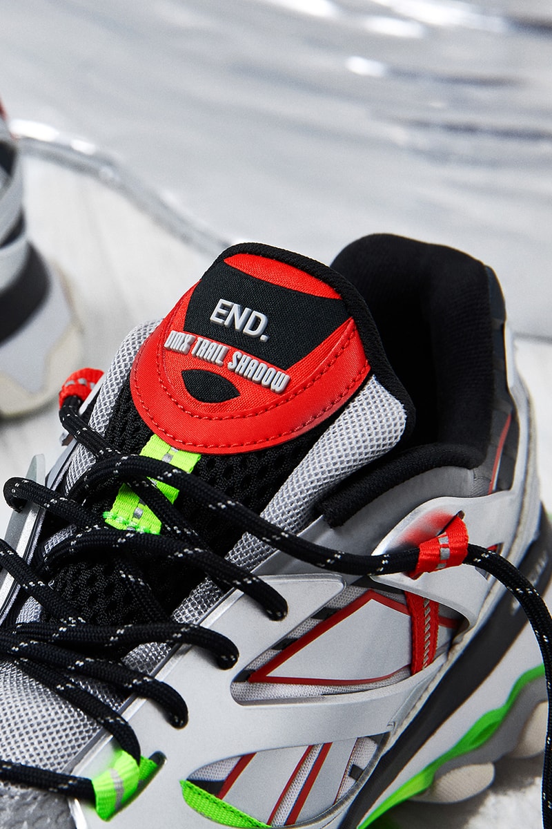 END Clothing Reebok DMX Trail Shadow Mercury Cold Pure Grey Red release information buy cop purchase order