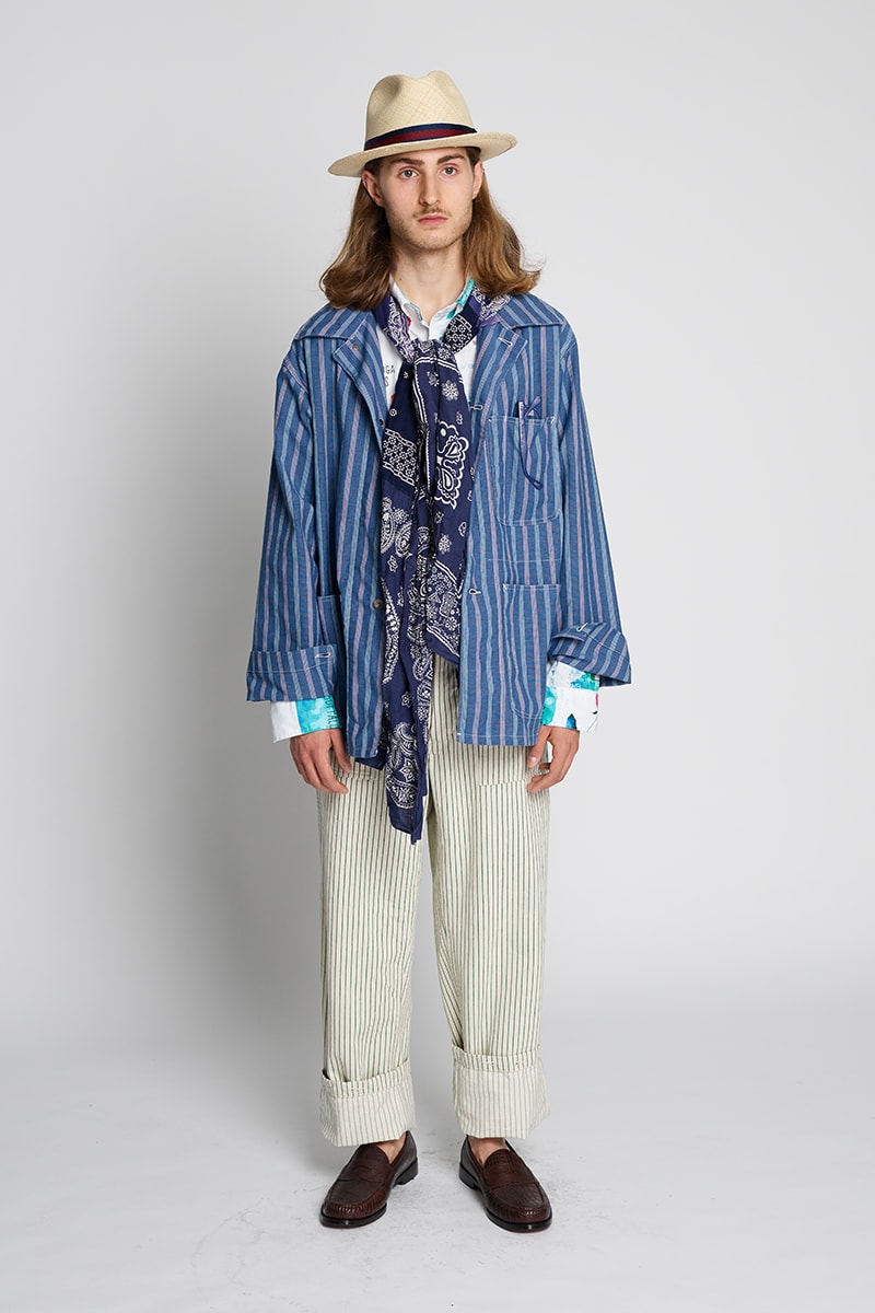 Engineered Garments Workaday Spring Summer 2020 Lookbook vintage americana indigo dye coats jackets workwear retro nepenthes daiki suzuki new york city menswear streetwear bespoke sartorial