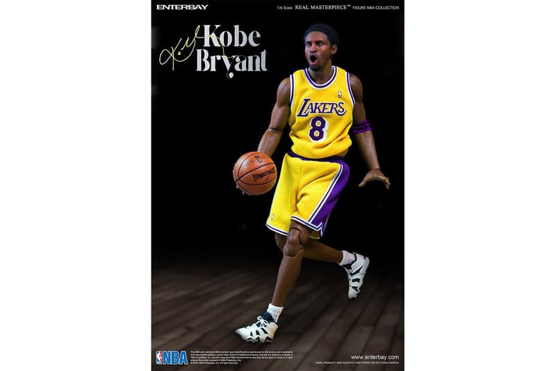 ENTERBAY Relaunches Kobe Bryant "Real Masterpiece" Series black mamba basketball nba Lakers LA Lakers Los Angeles Lakers