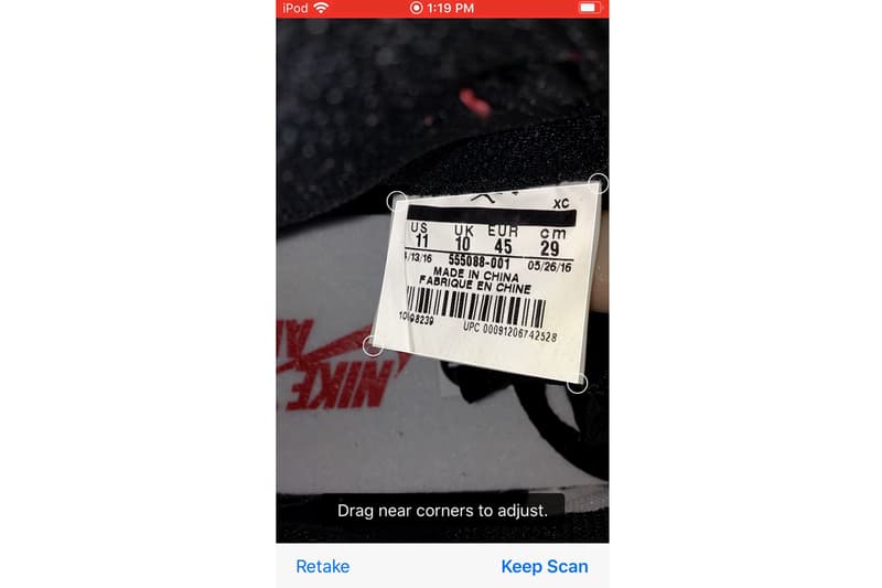 Entrupy Sneaker Authentication System Launch authentic counterfeit unidentified tech lvmh handbag data-driven artificial intelligence app ipod camera sensor box industry fake factory size tag analyze
