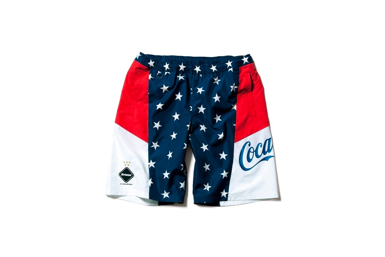 FCRB × コカ･コーラによる最新コラボコレクションがローンチ Coca Cola F C Real Bristol 2020 spring summer Capsule collection sophnet soph japanese designers streetwear star spangled red white blue monochromatic jackets shorts hoodies