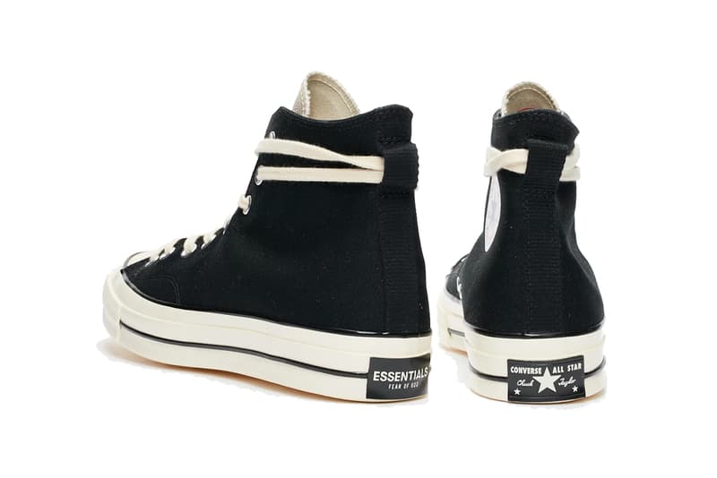 fear of god essentials converse chuck 70 hi high black egret natural white 167954C release date info photos price