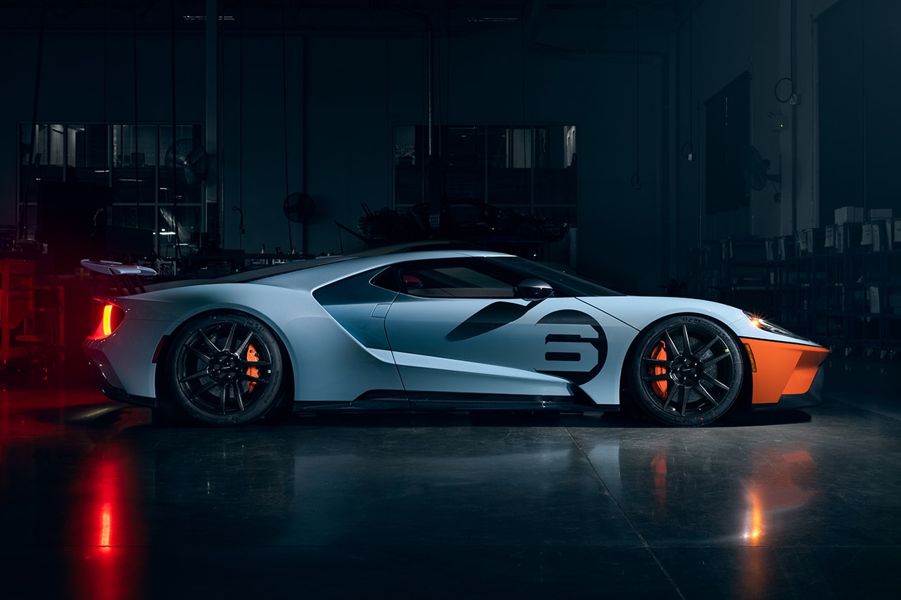 Ford GT 2020 Updates Power Updates 660 BHP Liquid Carbon Fiber Body Paint Kit New Exhaust Akrapovič System Gulf Racing heritage livery Engine Cooling 3.5-liter EcoBoost® twin-turbo V6