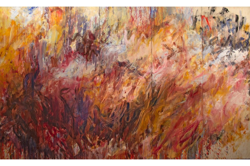 Frank Holliday "SEE/SAW" Exhibition Mucciaccia Gallery Paintings Neo-Expressionism Brushstrokes 
