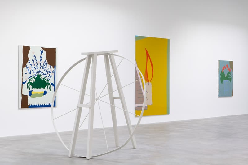 Gary Hume & Francis Upritchard Museum Dhondt-Dhaenens 'Destroyed School Paintings' 'Big Fish Eat Little Fish' Paintings Scenography